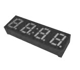 Black 4 Digit SMD Seven Segment Display 7 Segment Common Anode OEM ODM